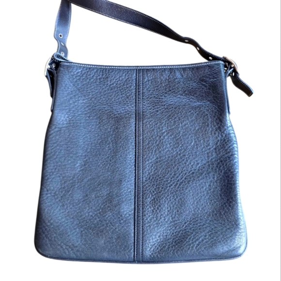 Coach Black Pebbled Leather Vintage Crossbody Messenger Handbag - Picture 5 of 16